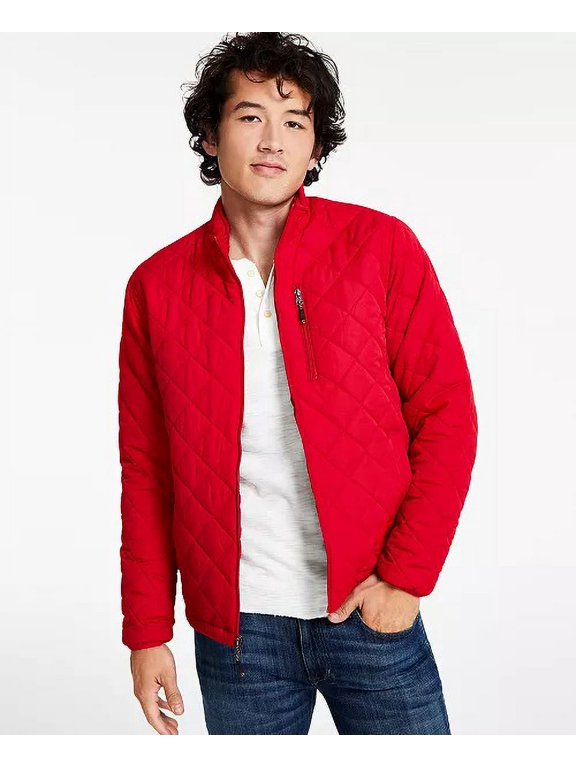 CHILI PEPPER Men's Diamond Quilted Jacket, US X-Large
