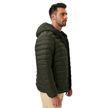 Hawke & Co Men's High Pile Fleece Lined Puffer Jacket, Sizes S-2XL