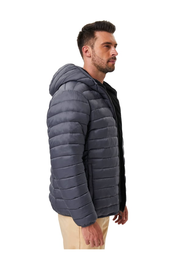 Hawke & Co Men's High Pile Fleece Lined Puffer Jacket, Sizes S-2XL