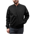 thumbnail image 1 of Hawke & Co. Mens Lightweight Bomber Jacket, Black, Small, 1 of 1