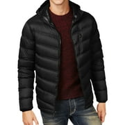 Hawke & Co. Mens Packable Chevron Puffer Jacket, Black, Small