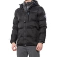 thumbnail image 1 of Hawke & Co Mens Puffer Bib Hooded Jacket Black Size Large- Insulated, 1 of 2