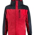 thumbnail image 1 of Hawke & Co. Mens Wind-Stopper Hooded Windbreaker Jacket, Red, Big & Tall, 2XLT, 1 of 2