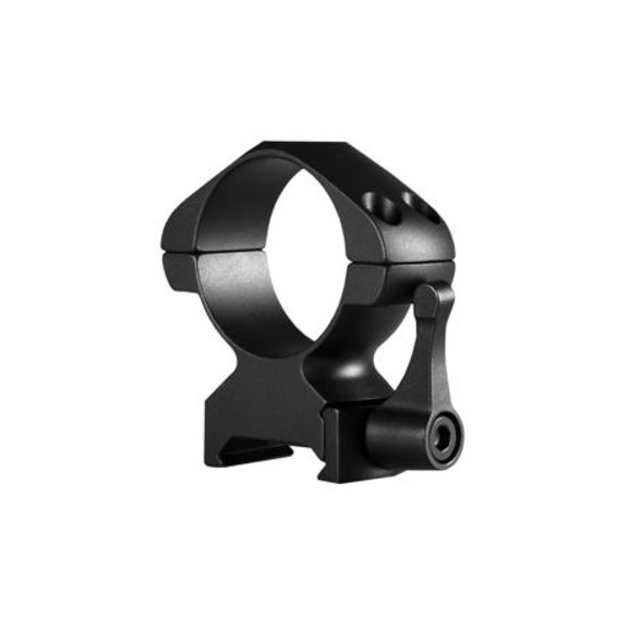 Hawke Sport Optics Precision Steel 30mm Rings Weaver 30mm w/ Lever - 2-Pieces, High, Black