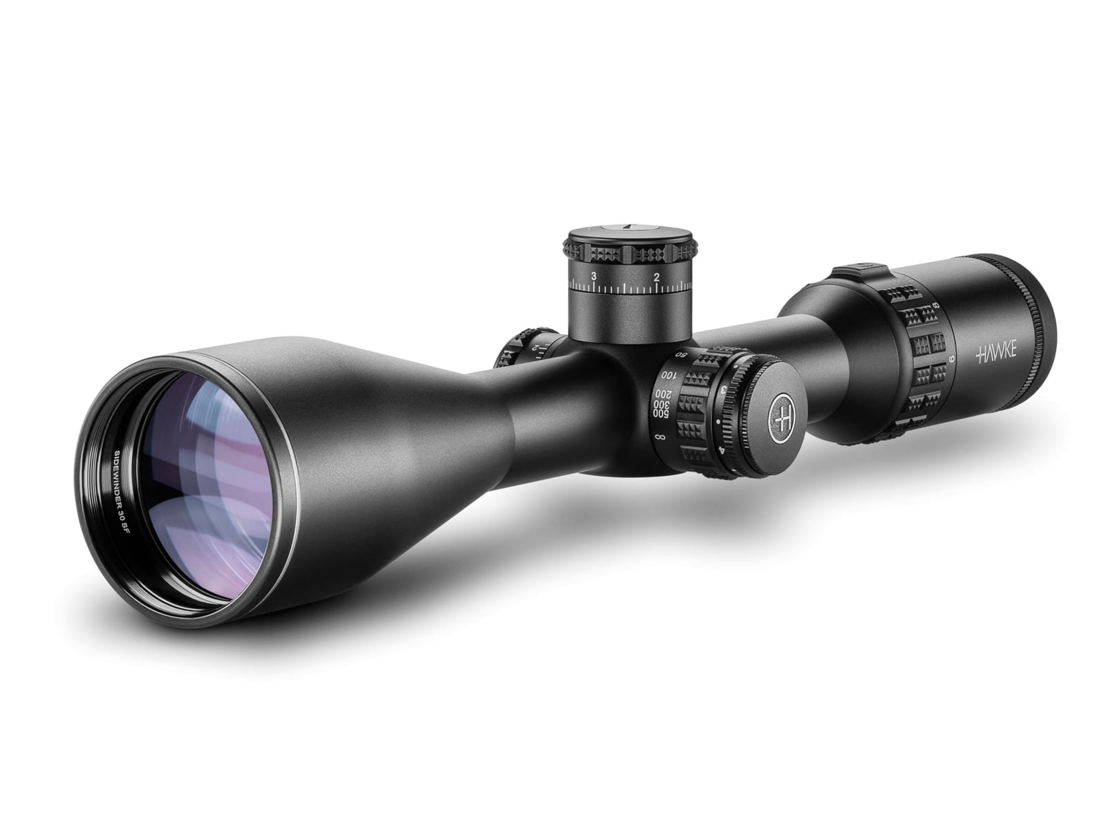 Hawke Sport Optics Sidewinder 30 Rifle Scope, 6-24X56mm, 30mm Tube, SFP, SR Pro Gen II Reticle, Black
