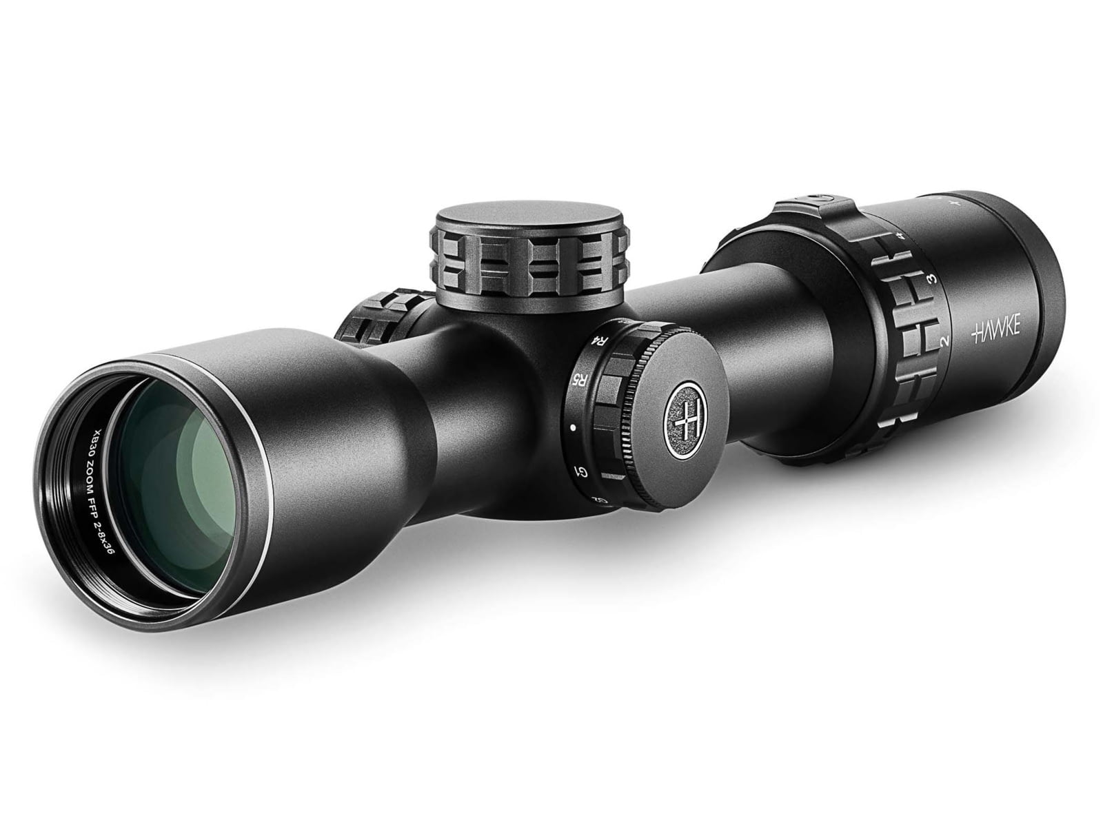 Hawke Sport Optics XB Zoom Crossbow Scope XB30 FFP 2-8x36 470-510 fps, Black