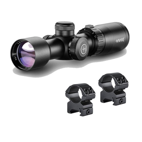 Hawke XB1 Vari-Speed 1.5-5x32 IR Crossbow Scope w/ Illuminated Reticle and Rings