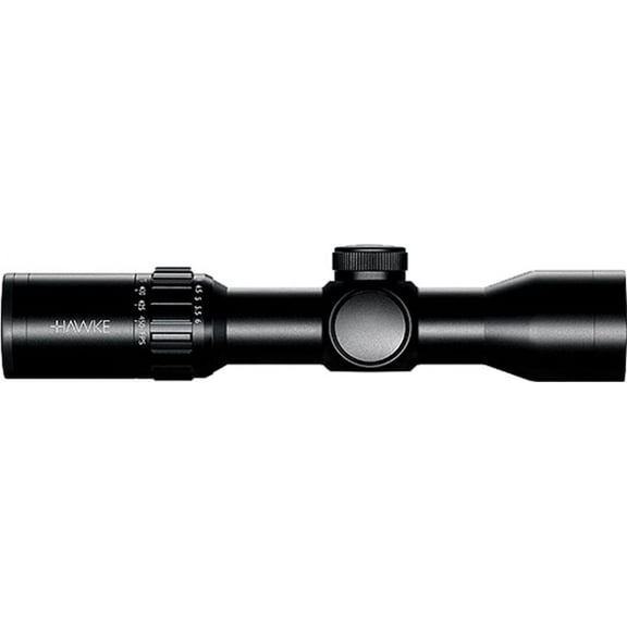 Hawke XB30 1.5-6x36 30mm Compact Crossbow Scope w/ Illuminated XB30 SR Reticle, Matte Black - 12226