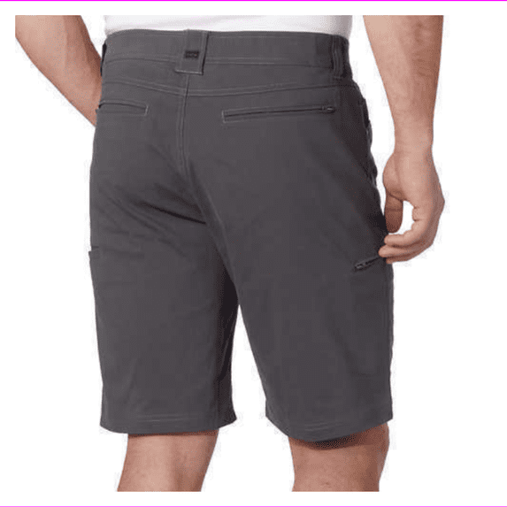 Hawke and Co Men's Fitted Waistband With Belt Loops Cargo Short 38/Dark Ebony