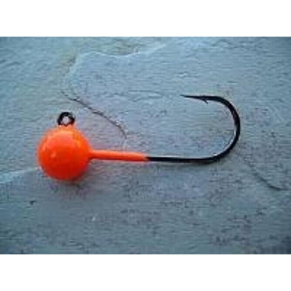 Hawken AJP18006 Aerojig Plain Jighead, 1/8 oz, 1/0 Hook, Orange