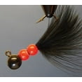 thumbnail image 1 of Hawken SMJ14030 Beau Mac Marabou Jig, 1/4 oz, 1/0 Hook, Black/Pink &, 1 of 1