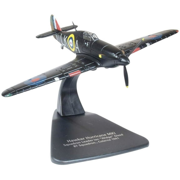 Hawker Hurricane MK I Fighter Plane 87 Squadron., Colerne, England (1941) 1/72 Diecast Model Airplane by Oxford Diecast