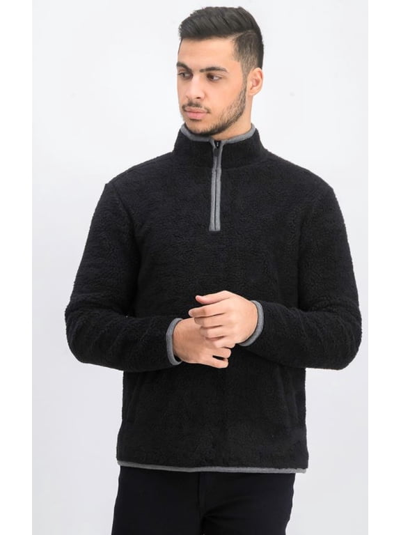 Men's Black Polar Fleece Pullover Sweater, 2X-Large, NWOT