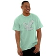 thumbnail image 1 of Hawkeye State Cool Stencil Iowa Hawk Plus Size Crewneck Graphic Tee Shirt Brisco Brands 4X, 1 of 5