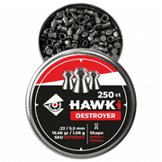 Hawki Heavy Airgun Pellets, .22/5.5mm Caliber, 250 ct, Hi7029EX Hollow + Pointed