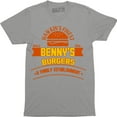 thumbnail image 1 of Hawkin's Finest Benny's Burgers A Family Established Men's Tee Shirt, 1 of 4
