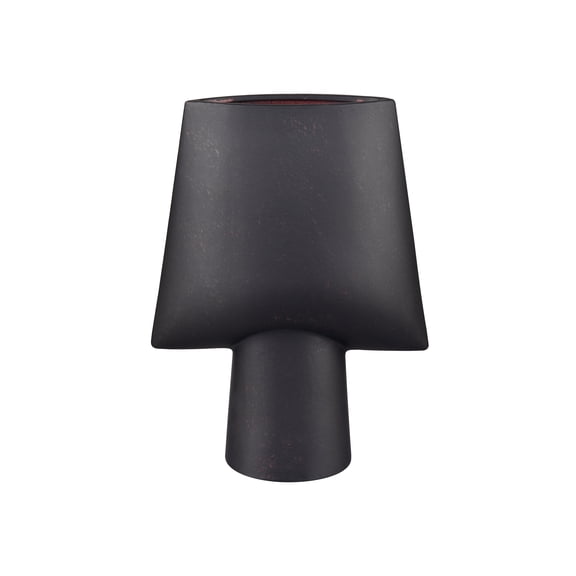 Elk Home Hawking 12-Inch Tall Decorative Vase in Matte Black - Set of 1
