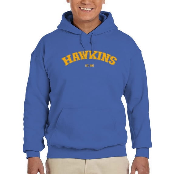 Hawkins 1983 Golden Yellow Hoodie Men -Smartprints Designs, Male x-Large