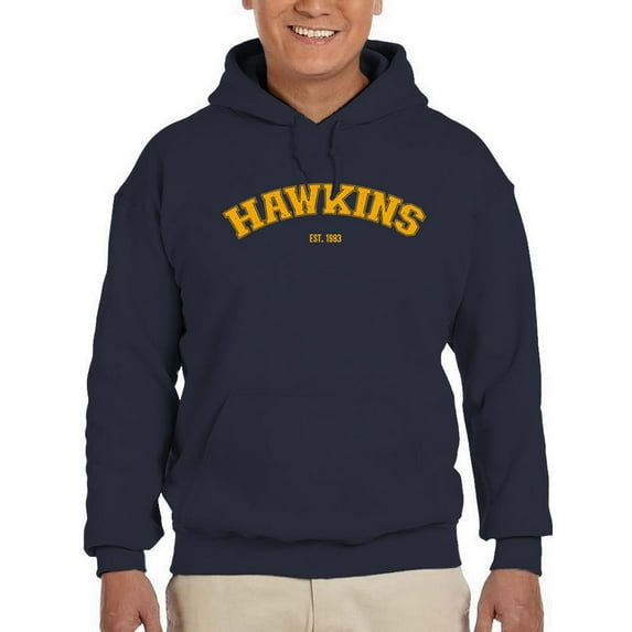 Hawkins 1983 Golden Yellow Hoodie Men -Smartprints Designs, Male x-Large