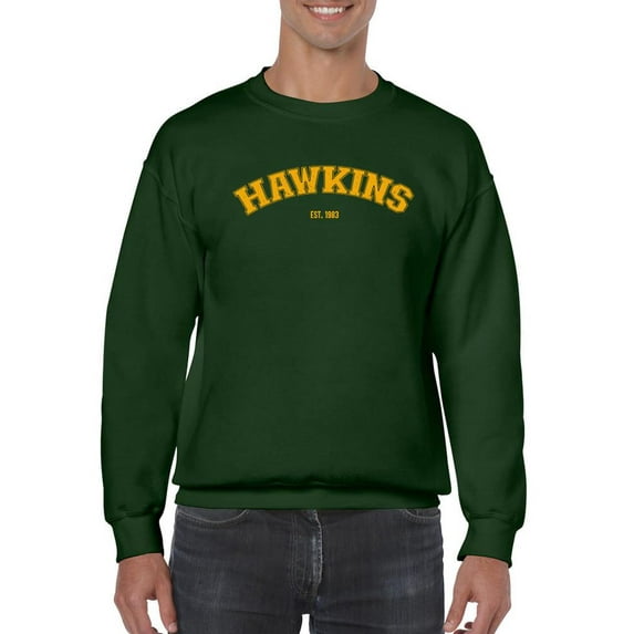 Hawkins 1983 Golden Yellow Sweatshirt Men -Smartprints Designs, Male XX-Large