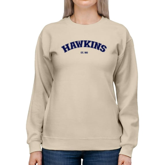 Hawkins 1983 Navy Blue Sweatshirt Women -Smartprints Designs, Female Small