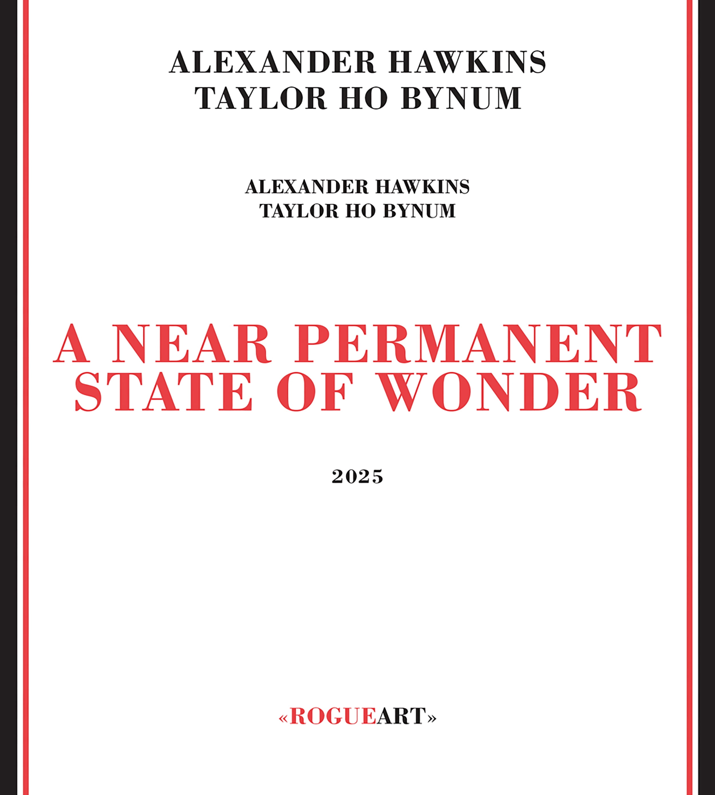 Hawkins,Alexander / Bynum,Taylor Ho - Near Permanent State Of Wonder - Music & Performance - CD