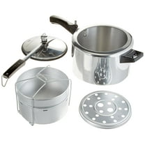 Hawkins CL51 5-Liter Classic New Improved Aluminum Pressure Cooker with Separator, Small, Silver