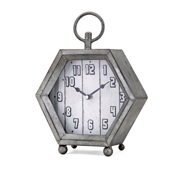 Hawkins Galvanized Clock