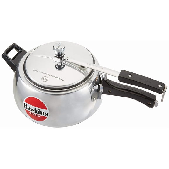Hawkins HC65 Contura 6.5-Liter Pressure Cooker, Small, Aluminum