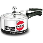 Hawkins Hevibase IH20 2-Litre Induction Pressure Cooker, Small, Silver