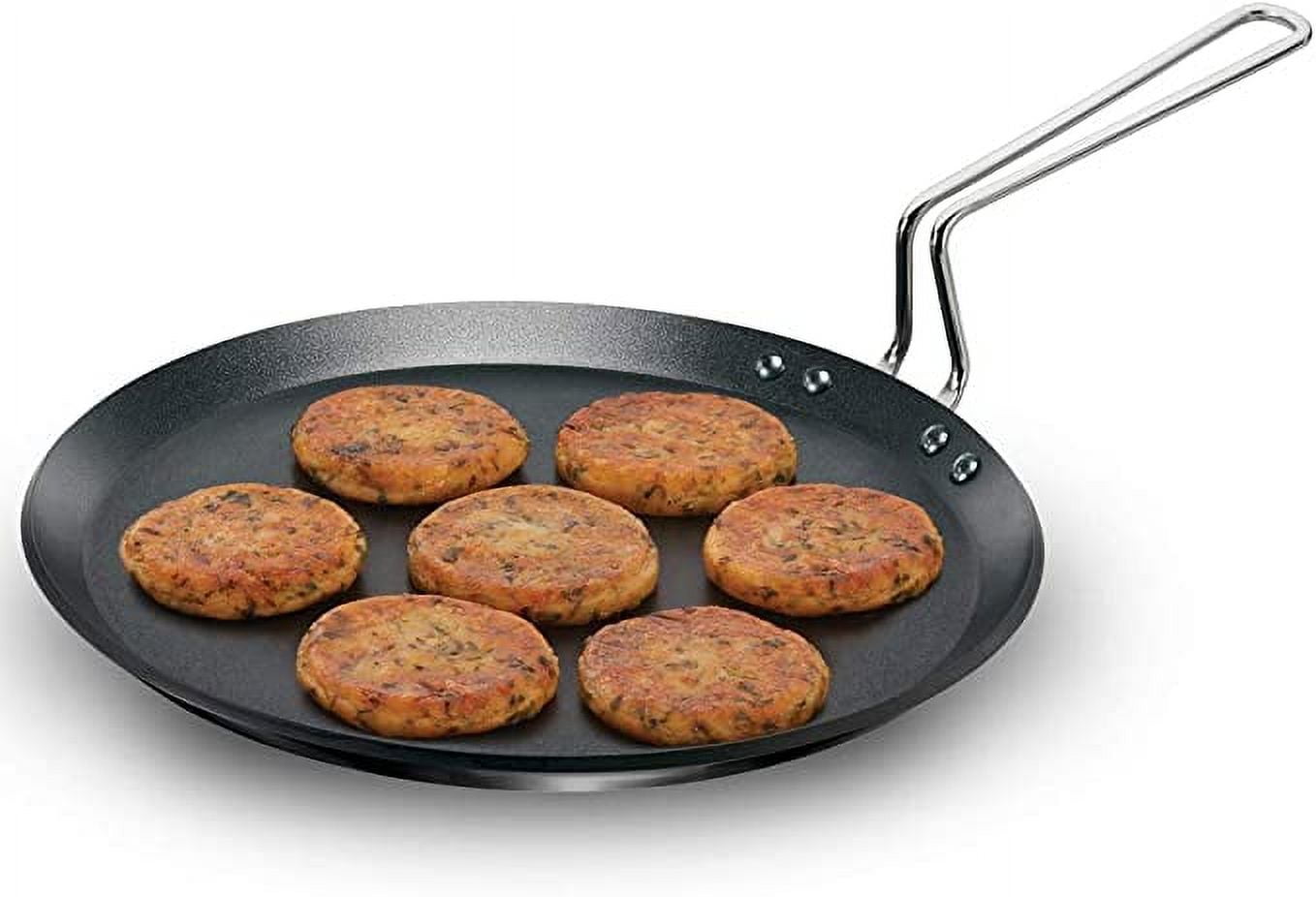 Hawkins IQFT30 Tava, Dosa, Griddle, stainless_steel, Black