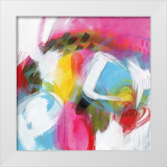 Hawkins, Julie 12x12 White Modern Wood Framed Museum Art Print Titled - On My Wave