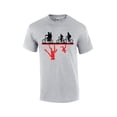 thumbnail image 1 of Hawkins Kids Upside Down Monster Mens Short Sleeve T-shirt Graphic Tee-Sports Grey-large, 1 of 4