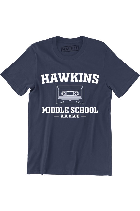 Hawkins Middle School AV Club Cassettes Tape Geek TV Show Gear Gift Tee Shirt
