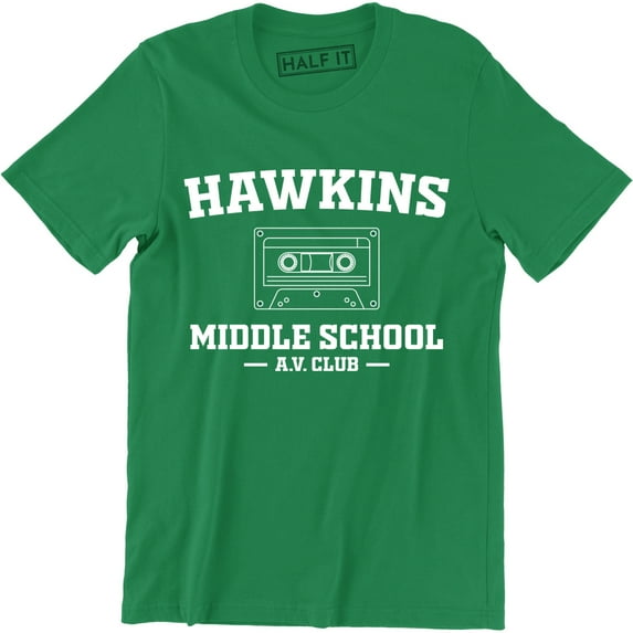 Hawkins Middle School AV Club Cassettes Tape Geek TV Show Gear Gift Tee Shirt