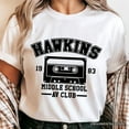 thumbnail image 1 of Hawkins Middle School AV Club T-Shirt, Funny Gift for Daughter and Son, 1 of 6