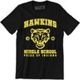thumbnail image 1 of Hawkins Middle School Pride Of Indiana Men's Trendy Fashion street T-Shirt, 1 of 4