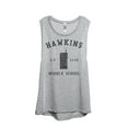thumbnail image 1 of Hawkins Middle School Women's Fashion Sleeveless Muscle Workout Yoga Tank Top Sport Grey Small, 1 of 3