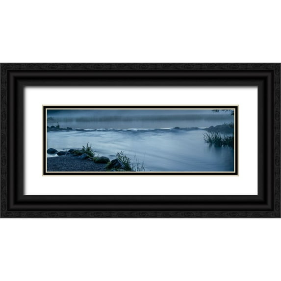 Hawkins, Peter 14x7 Black Ornate Wood Framed with Double Matting Museum Art Print Titled - USA-Minnesota-Itasca State Park-Mississippi Headwaters