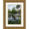 thumbnail image 1 of Hawkins, Peter 23x32 Gold Ornate Wood Framed with Double Matting Museum Art Print Titled - USA-Minnesota-Itasca State Park-Mississippi Headwaters, 1 of 4