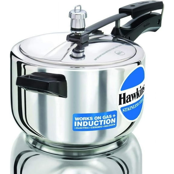 Hawkins Stainless Steel Induction Compatible Inner Lid Pressure Cooker, 4 Liter