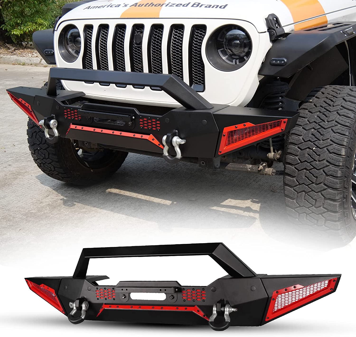 Hawkley Front Bumper for 20072018 Jeep Wrangler JK JKU Unlimited2018