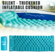 Hawkley Green Portable Self-Inflating Sleeping Pad - Durable Sleep Mat for Camping w/Storage Bag