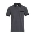 thumbnail image 1 of Hawks Bay Men's Printed Polo Pique Shirt Black XL, 1 of 1