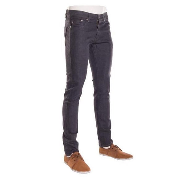 Hawks Bay Men's Skinny Jeans Stretch Denim Zipper Enclosure 5 Pocket Dark Gray SIZE 28/30