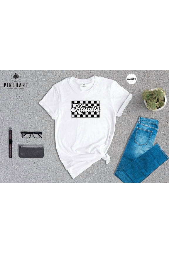 Hawks Team Mascot Shirt: School Spirit Tee TSHIRT All Size S-5XL