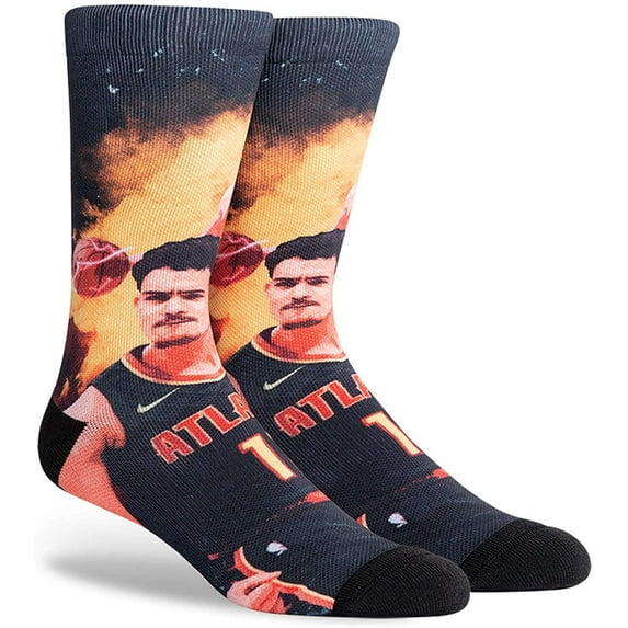 Hawks Trae Young Unisex Voltage Crew Sock, Trae Young, Large