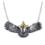 Hawks Wing Pendant Titaniumed Steel Chain Gothic Jewelry Necklace Fashion Accessory Styles Gifts For Him