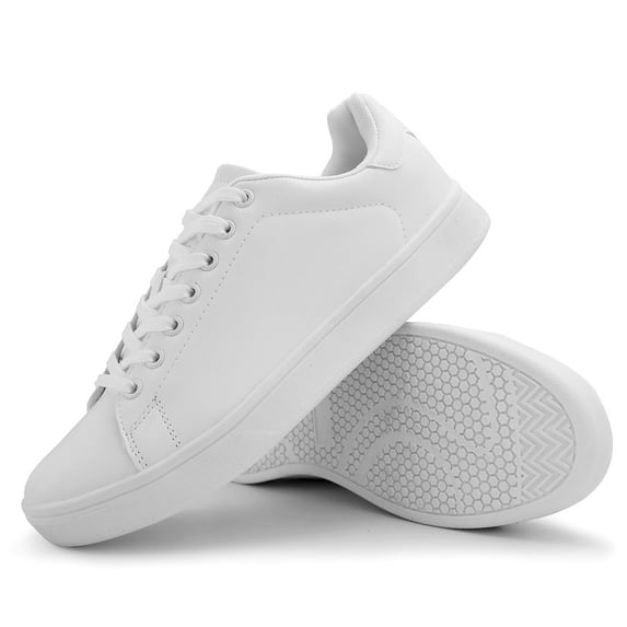 Hawkwell Men's Youth Fashion Sneakers Casual Walking Shoes Uniform Nurse Shoe Work Shoes,White,US 6