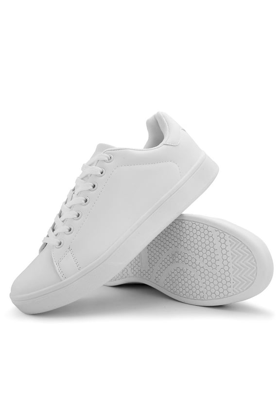 Men's Youth Fashion Sneakers Casual Walking Shoes Uniform Nurse Shoe Work Shoes,White,US 8